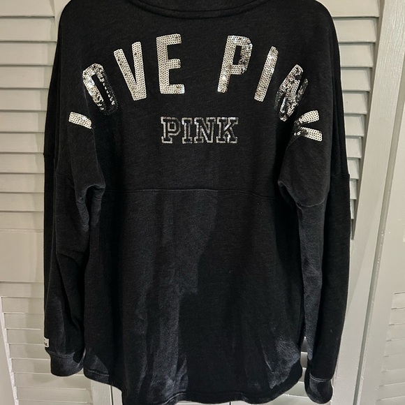 PINK Victoria's Secret Charcoal sweater - Picture 2 of 7